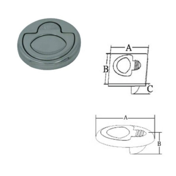 Incuietoare cu Inel de Ridicare Barca Inox