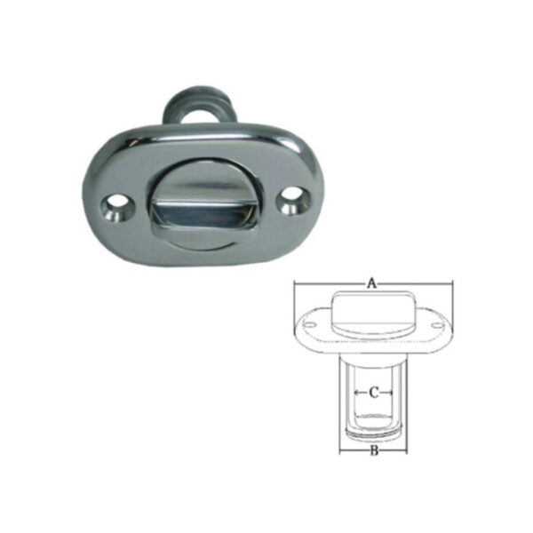 Dop Oval Scurgere Inox